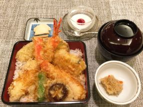 大海老・茸彩々天重 